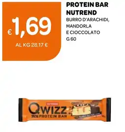 Ekom Protein bar nutrend burro d'arachidi, mandorla e cioccolato offerta