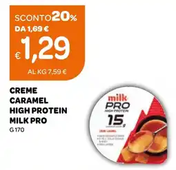 Ekom Creme caramel high protein MILK PRO offerta
