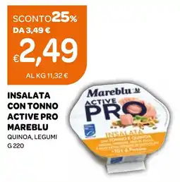 Ekom Insalata con tonno active pro mareblu quinoa, legumi offerta