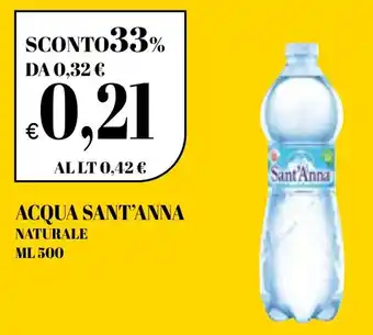 Ekom Acqua sant'anna naturale offerta