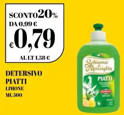 Ekom Schiuma di marsiglia detersivo piatti limone offerta