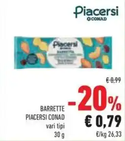 Conad Barrette PIACERSI CONAD offerta
