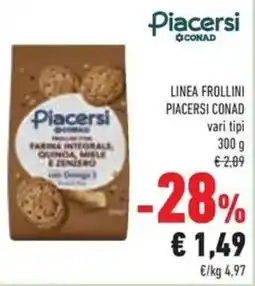 Conad Linea frollini PIACERSI CONAD offerta
