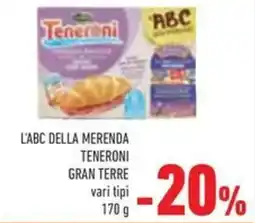 Conad L'abc della merenda teneroni GRAN TERRE offerta