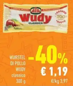 Conad Wurstel di pollo WUDY offerta