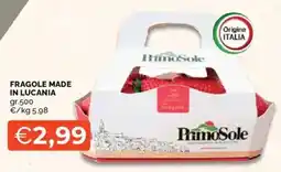 Mercatò Primo sole fragole made in lucania offerta