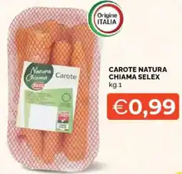 Mercatò Carote natura chiama SELEX offerta