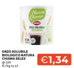 Mercatò Orzo solubile biologico natura chiama SELEX offerta