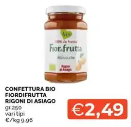 Mercatò Confettura bio fiordifrutta RIGONI DI ASIAGO offerta