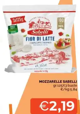 Mercatò Mozzarelle SABELLI offerta