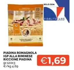 Mercatò Piadina romagnola igp alla riminese riccione piadina offerta