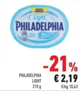 Conad Philadelphia light offerta