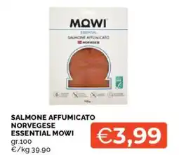 Mercatò Almone affumicato norvedese essential mowi offerta