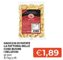 Mercatò Gnocchi di patate la fattoria delle cose buone i deliziosi offerta