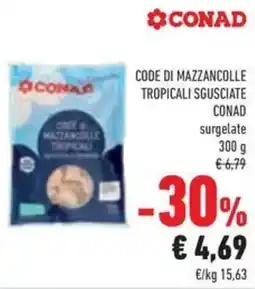 Conad Code di mazzancolle tropicali sgusciate CONAD offerta