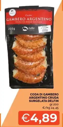 Mercatò Coda di gambero argentino cruda surgelata DELFIN offerta