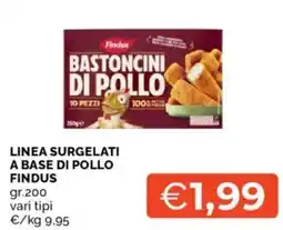 Mercatò Linea surgelati a base di pollo FINDUS offerta