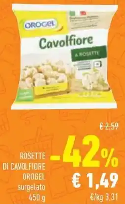 Conad Rosette di cavolfiore OROGEL offerta