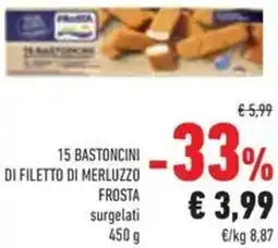Conad 15 bastoncini di filetto di merluzzo FROSTA offerta