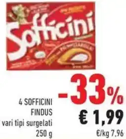 Conad 4 sofficini FINDUS offerta