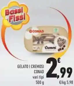 Conad Gelato i cremosi CONAD offerta