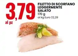 Eurospin Filetto di scorfano leggermente salato offerta