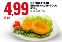 Eurospin Cotoletta di branzino/spigola offerta