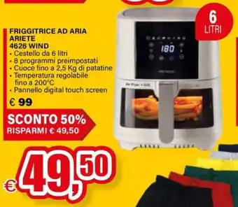 Friggitrice ad aria ariete 4626 WIND