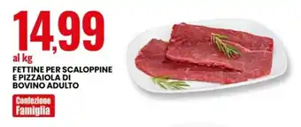 Eurospin Fettine per scaloppine e pizzaiola di bovino adulto offerta