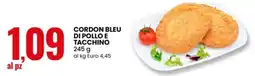 Eurospin Cordon bleu di pollo e tacchino offerta