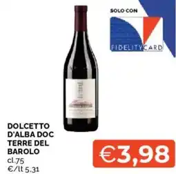 Mercatò Dolcetto d'alba doc TERRE DEL BAROLO offerta