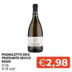Mercatò Pignoletto doc frizzante secco righi offerta
