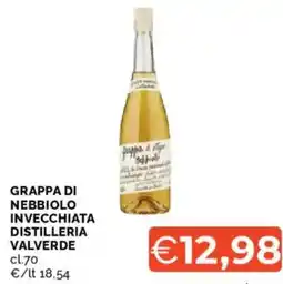 Mercatò Grappa di nebbiolo invecchiata distilleria valverde offerta