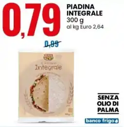 Eurospin Piadina integrale offerta