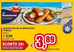 Il Gigante 18 bastoncini di merluzzo findus offerta