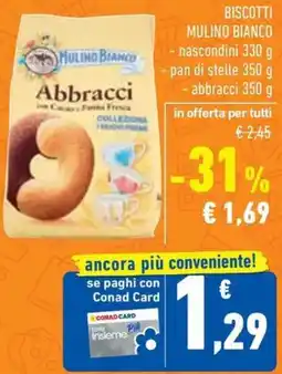 Conad Biscotti MULING BIANCO offerta