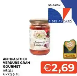 Mercatò Antipasto di verdure gran gourmet offerta