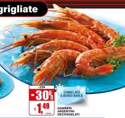 Il Gigante Gamberi argentini decongelati offerta