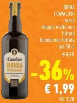 Conad Birra I CAVALIERI offerta