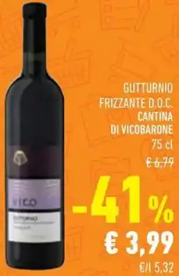 Conad Gutturnio frizzante d.o.c. cantina di vicobarone offerta
