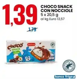 Eurospin Dolciando choco snack con nocciole offerta