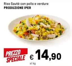 Iper La Grande Riso Sauté con pollo e verdure PRODUZIONE IPER offerta
