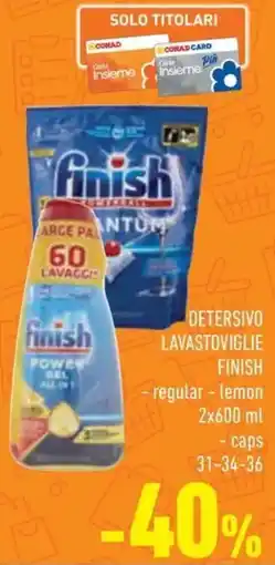 Conad Detersivo lavastoviglie FINISH offerta