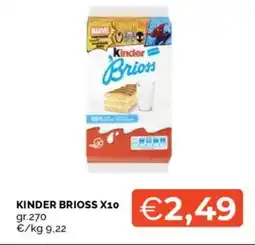 Mercatò Kinder brioss x10 offerta