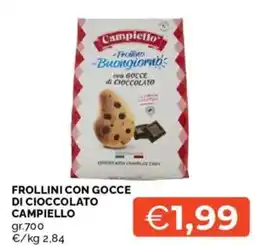 Mercatò Frollini con gocce di cioccolato CAMPIELLO offerta