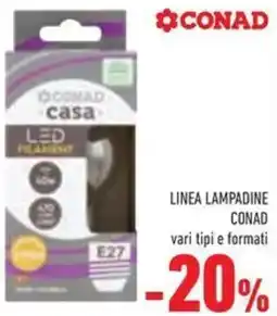 Conad Linea lampadine CONAD offerta
