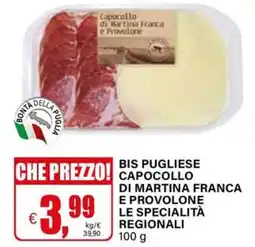 Il Gigante Bis pugliese capocollo di martina franca e provolone le specialità regionali offerta