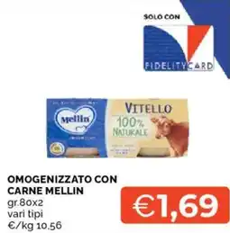 Mercatò Omogenizzato con carne MELLIN offerta