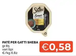 Mercatò Patè per gatti SHEBA offerta