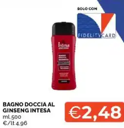Mercatò Bagno doccia al ginseng INTESA offerta